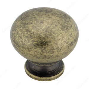 5923 Knob Burnished Brass